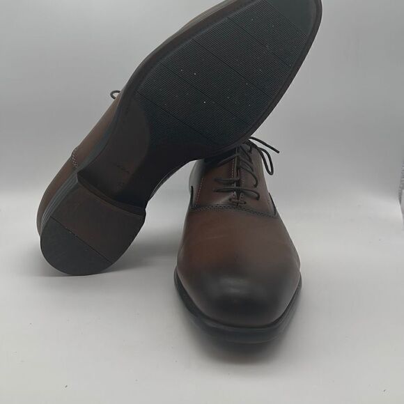 Ecco Men's Melbourne Plain-Toe Oxfords Amber Brown Size 10M‎ - Picture 6 of 7